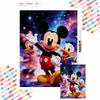 5D DIY Full Circle Diamond Painting Kit Mickey Minnie Donald Duck Home Bedroom Wall Decor Gift