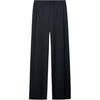 Outdoor Sports Commuter Lightweight Luxury Knitted Solid Color Straight Leg Casual Pants Women Bottoms Black K27L1012