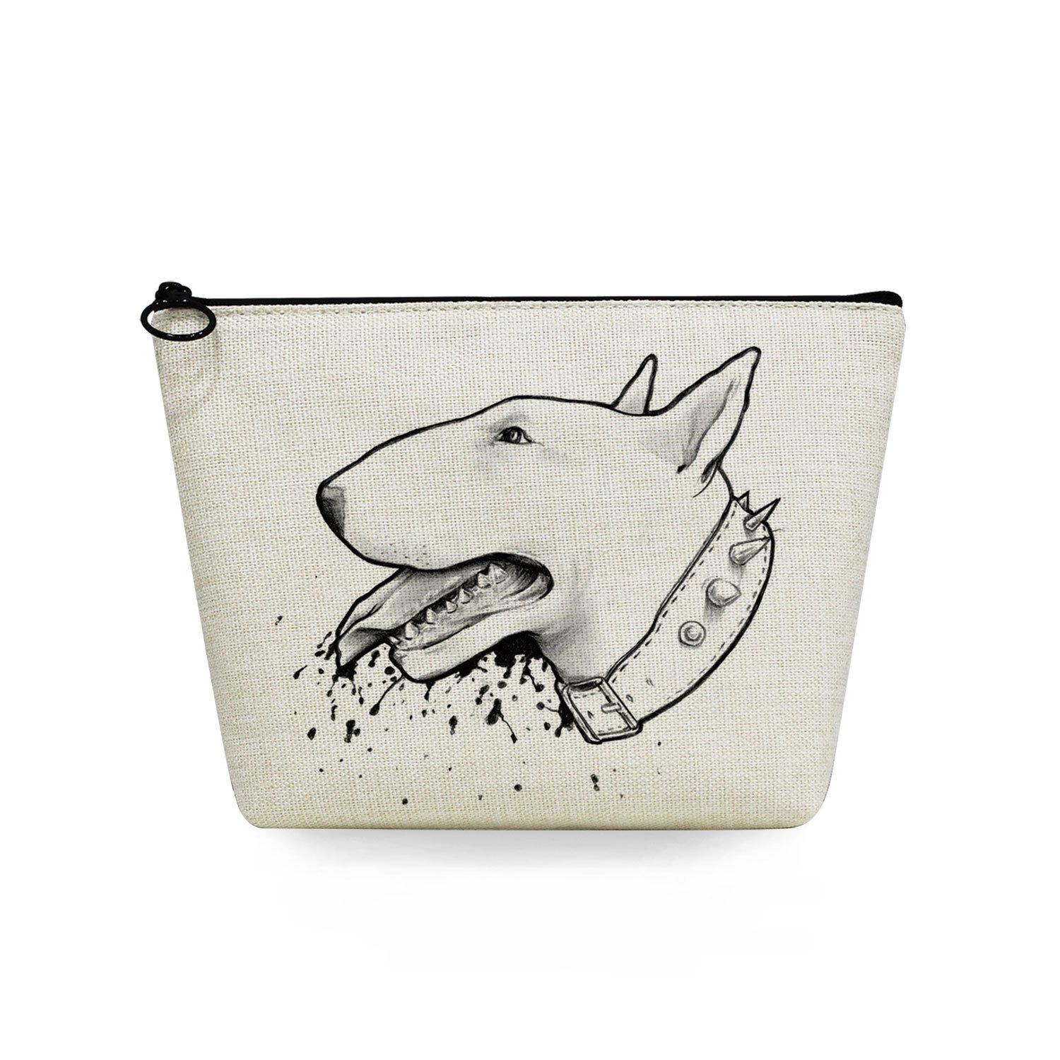 

Women Dog Print Cosmetic Bag Toiletries Organize Travel Storage Case 6730 KTB