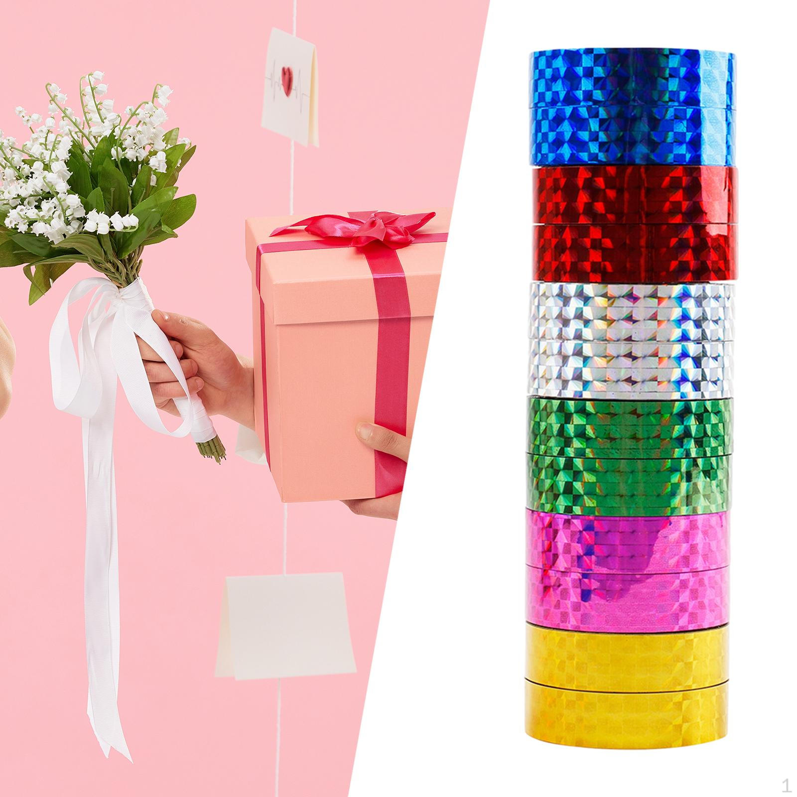 

10 шт. Стрічки до Дня святого Валентина Блискуча стрічка Декоративна упаковка для ремесел Маскування для Holographic