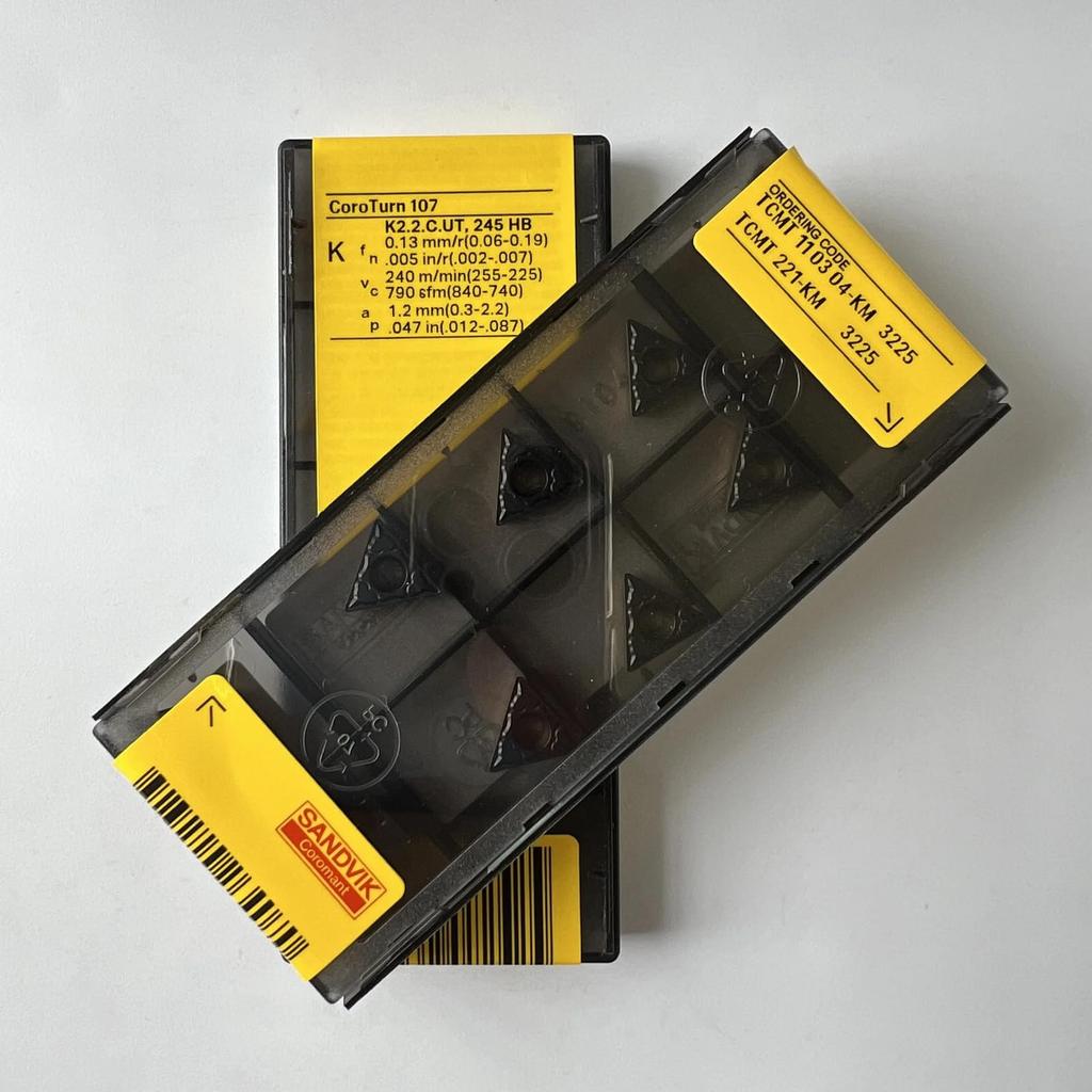 Original Sandvik / TCMT110304-KM 3225 /  CNC Lathe Carbide Blade 10 Pcs