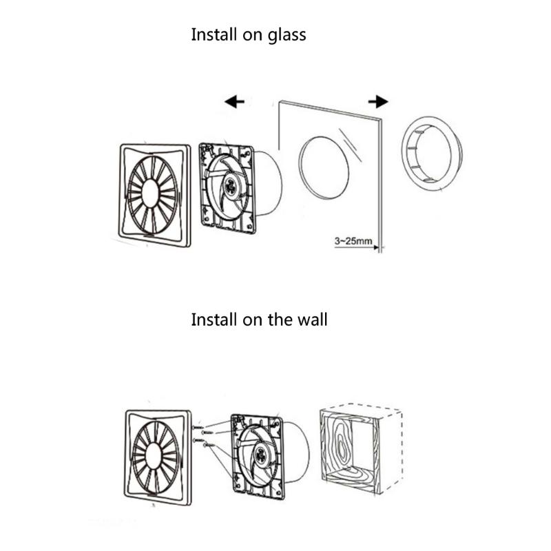 Low Noise Ventilation Fan Household Exhaust Fan with Remote Control Attic Pipe Ventilation Extractor Bathroom Duct Fan