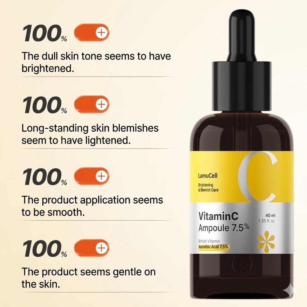 [LamuCell] Pure Vitamin C 7.5% Ampoule, 40ml