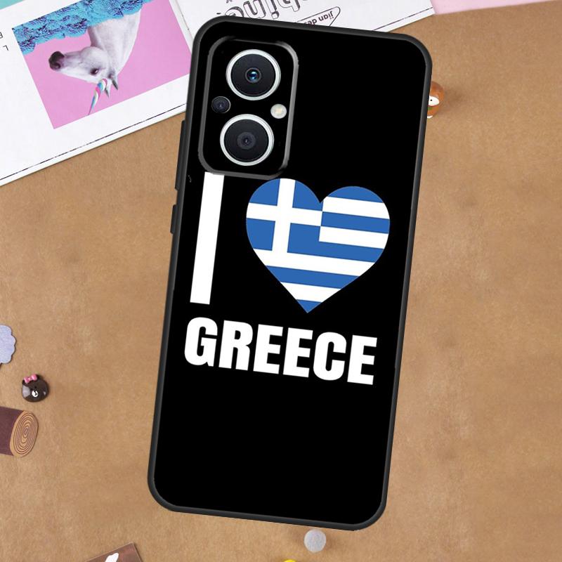Greece Greek Flag For OPPO Reno 13F 11F 12F 14F 10 11 12 13 14 Pro 8T 7 8 Lite OPPO Find X9 X8 X6 X5 Pro Case