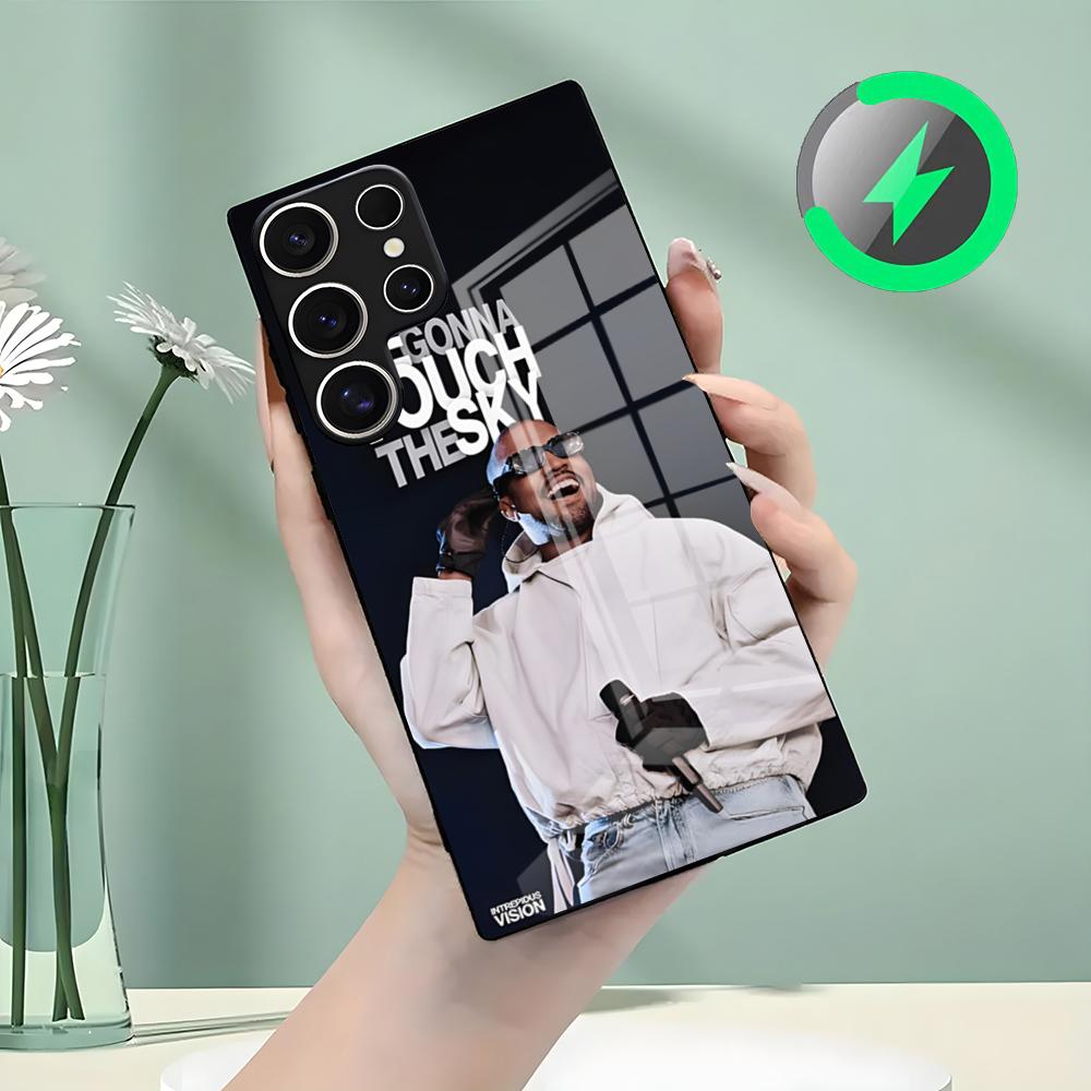 Rapper P-kanye W-wests Phone Case For Samsung S26 S25 S24 S23 S22 S21 S20 Edge Ultra Plus FE For Magsafe Glass Case