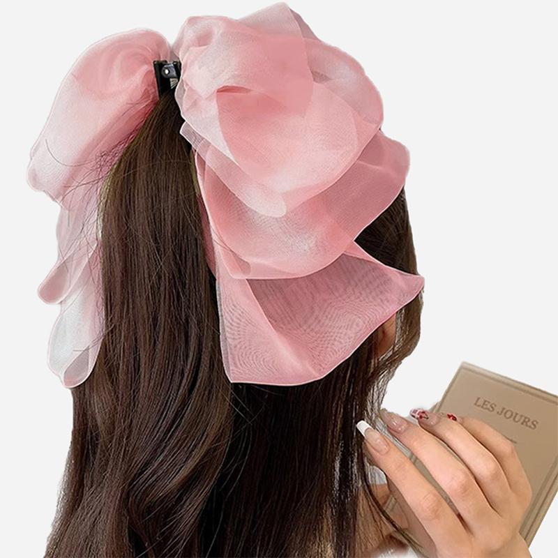 

Однотонные Заколки-Заколки с Большим Бантом для Женщин и Девочек Винтажные Заколки-Банты Простые Аксессуары для Волос Подарки A5