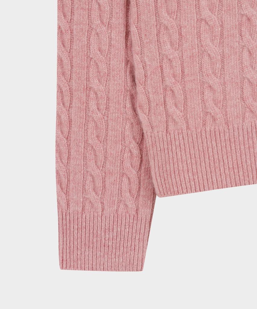 BROOKS BROTHERS [Women'S] Wool Cable Sweater (Pink) (Bbwrwbf401)