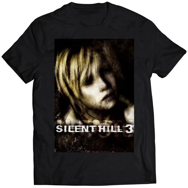 Men T-shirt Silent Hill 3 Men Women T Shirt Horror Game Fun TShirt Short Sleeve O-Neck TShirt Cotton Vintage Large Size Tshirt