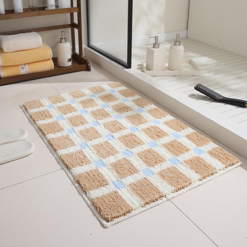 Anti-Slip Bathroom Floor Mat: Water-Absorbent, Wear-Resistant Carpet for Entrance