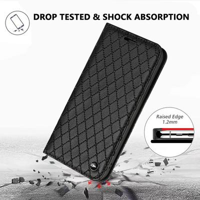 Custodia in Pelle Business Per Samsung Galaxy S25 S24 S23 Ultra S22 S21 S25 FE S20 S25 Edge S10 Plus Flip Book Portafoglio con Carte Copertura Etui