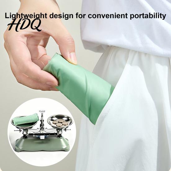 Nylon Waterproof Travel Pouch 2PCS Handbag Large Opening Buckle Design Lightweight Foldable Cosmetic Toiletry Holder Storage Bag Portable