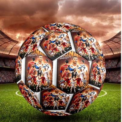 Cristiano Ronaldo Size 5 Football High Elastic Soccer Ball For Outdoor Competition Daily Training Play