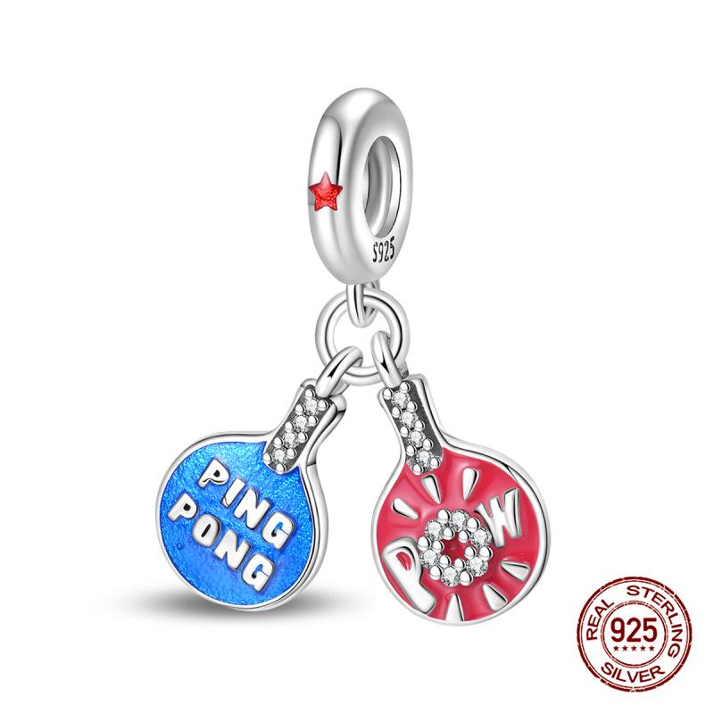 Original Charms Copper Summer Coconut Grove Holiday Charm Fits 3Mm Original Bracelet For Women Diy Jewelry Gifts New In