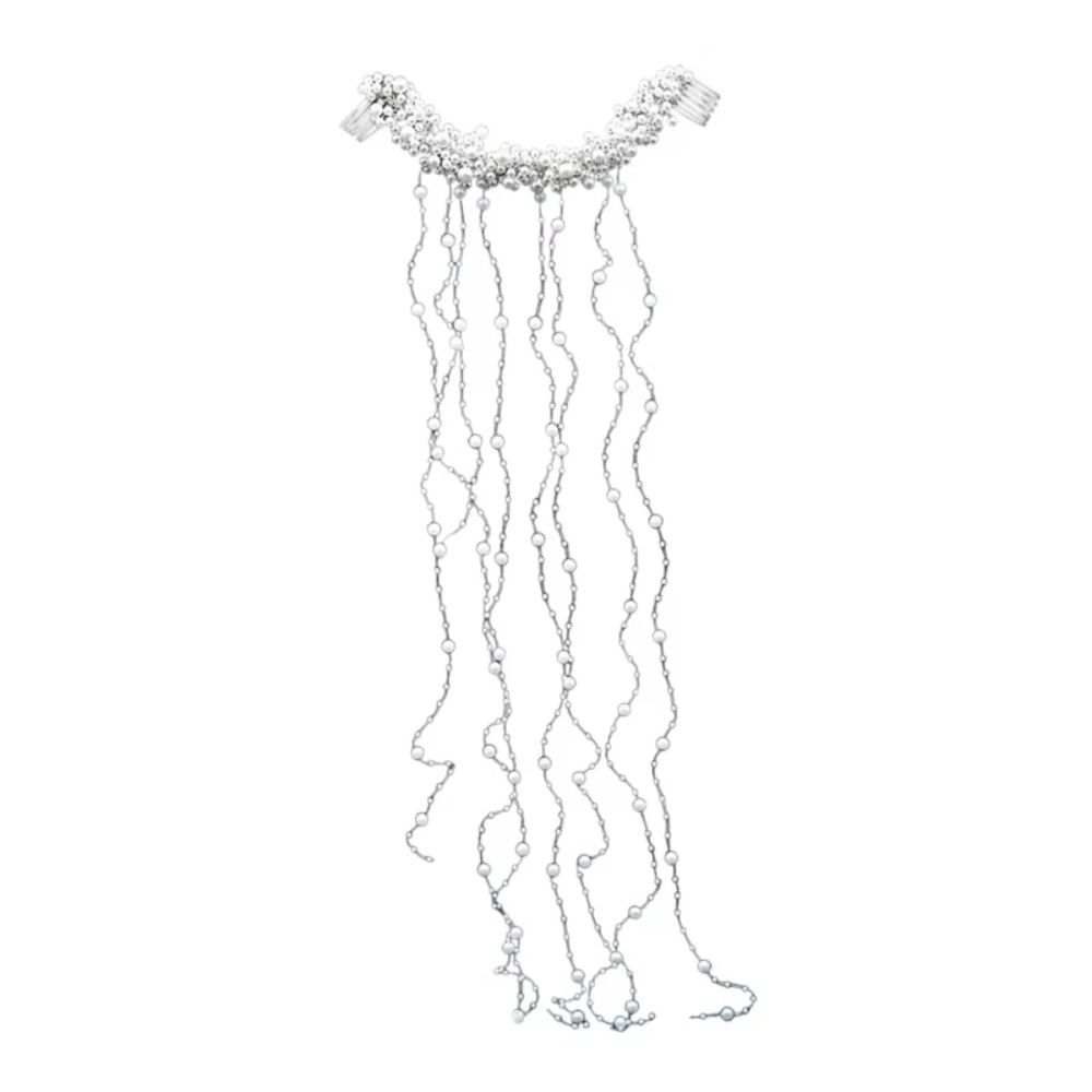 Exquisite Bridal Pearl Hair Vine Elegant Wedding Hair Piece Bride Headband  Photography Props