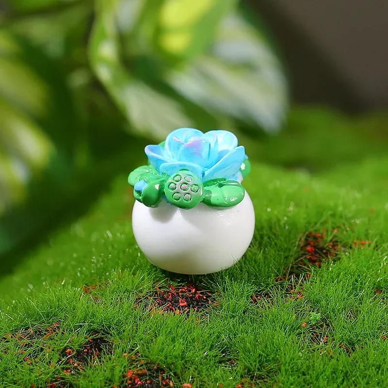 

1:12 кукольных миниатюрных мини-цветочных горшков для зеленого растения в горшке, мебель для кукольного дома, домашний декор, имитация горшечных растений