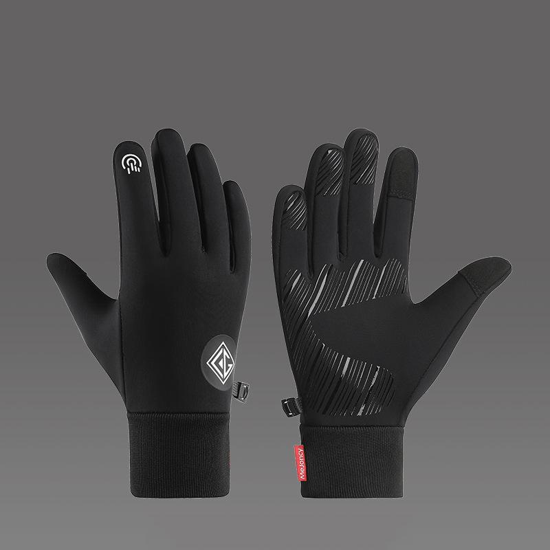 Full Finger Cycling Gloves Winter Gloves Mens Anti Slip Thermal Windproof Mittens