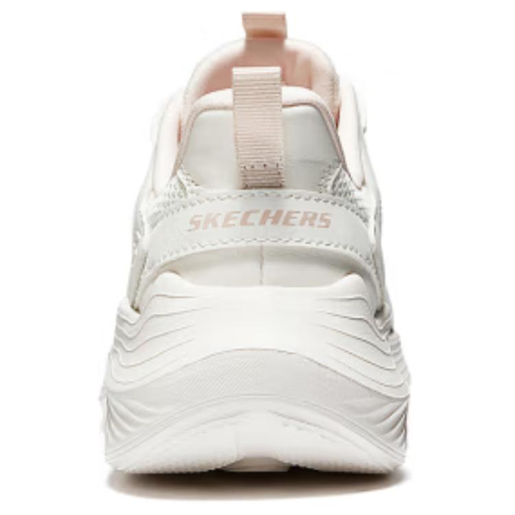 Skechers PU Mesh Fabric Comfortable Low-Top Casual Shoes Women Sneakers Off-White 117486-OFWT