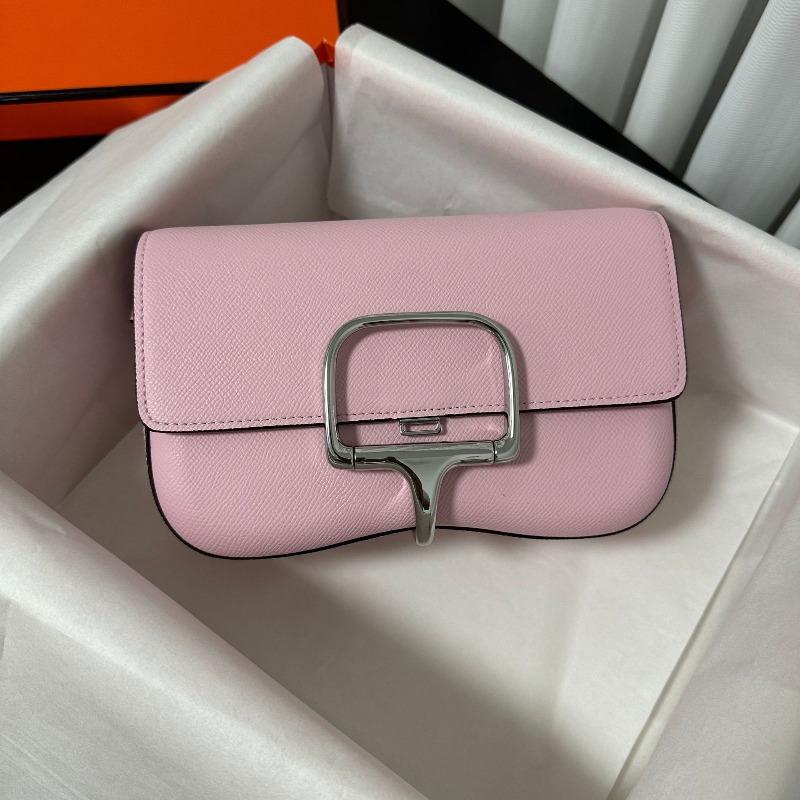 

First layer cowhide palm pattern horizontal butt bag underarm bag genuine leather saddle bag handbag fashion shoulder messenger bag 23cm рожевий