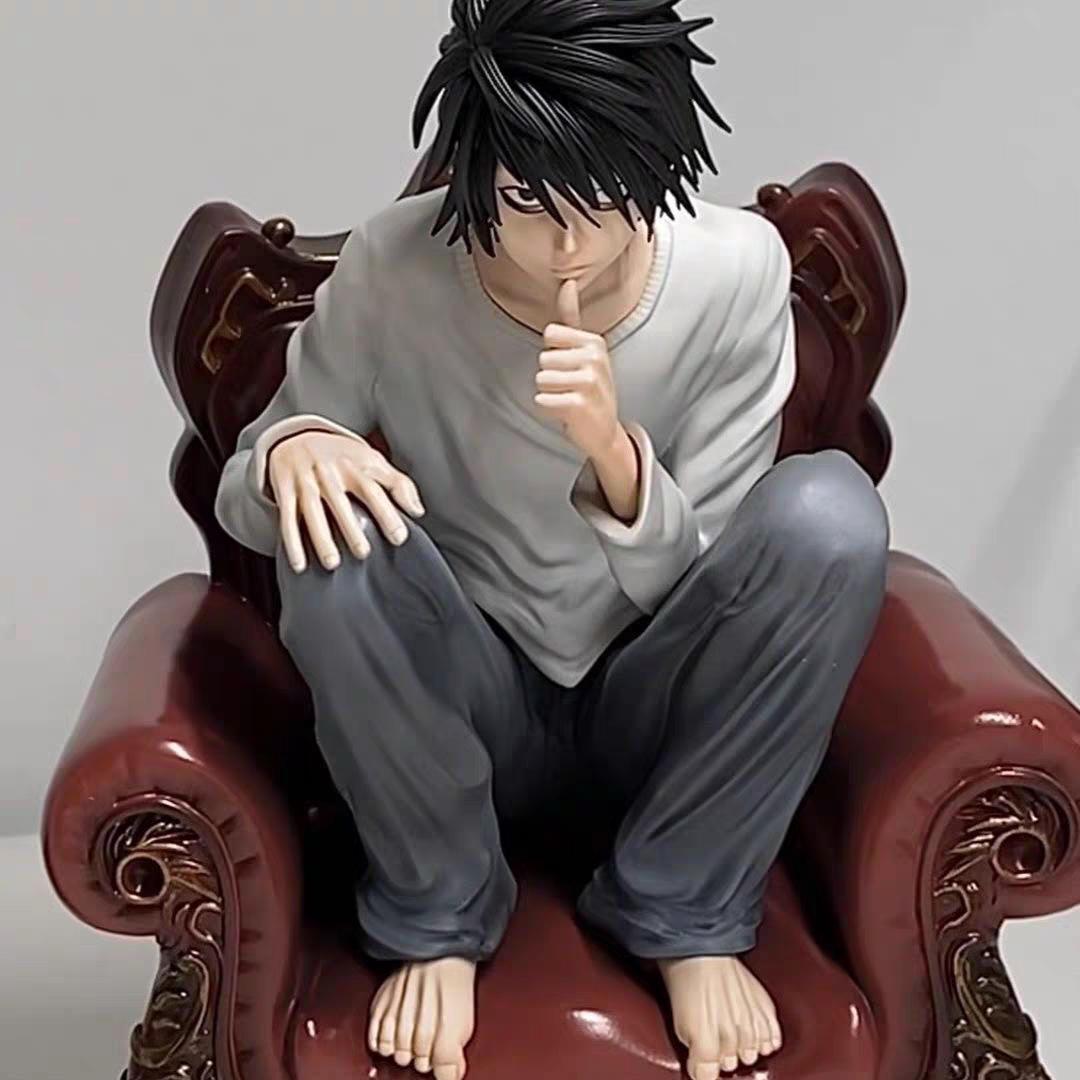 Chinese-made Death Note L Lawliet Statue Figure | Anime Desk Decor Gift