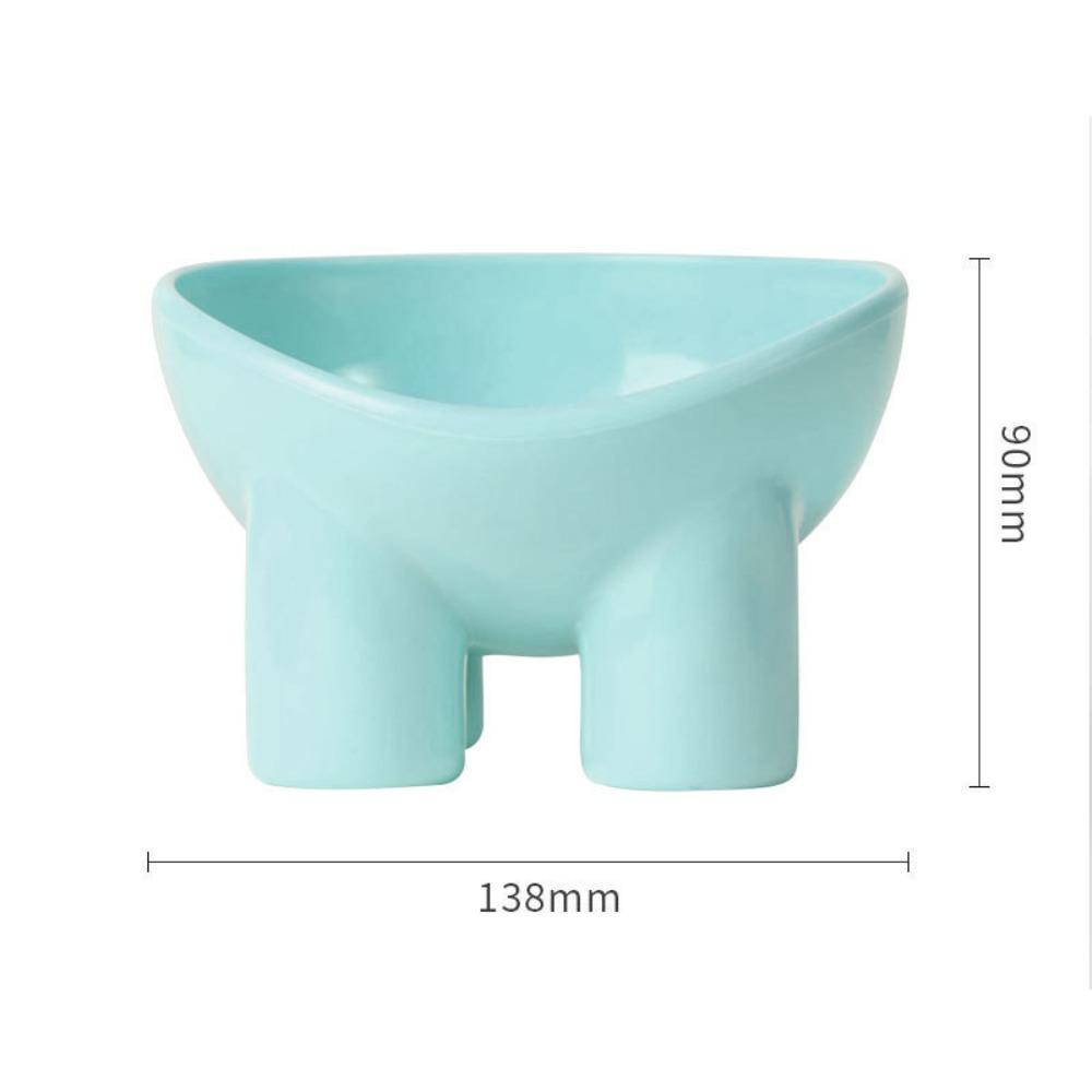

High Foot Cat Bowl Non-Slip Pet Food Bowl New Dog Bowl Pet Feeding Supplies синий