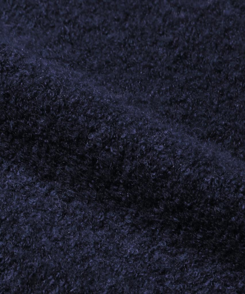 Trillion Wool Boucle Collar Cardigan Knit (Current Navy)