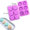 Multiple Styles Silicone Hemispherical and Spherical Molds – DIY Baking Chocolate Cup, Filled Cake, Pudding, Dessert Decorating Mold Set