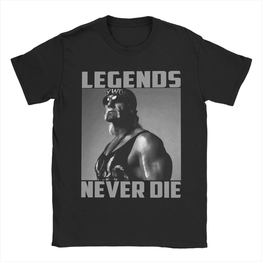 Graphic Printed Hulk Hogan RIP Remembering Wrestling Legend T Shirt For Unisex 100% Cotton T-shirts Short Sleeve Clothing