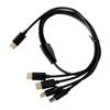 Charging Cable Power Supply Cord Charger Cable Type C To 4 Type C Wire USB  To 4 Port Type C Cable