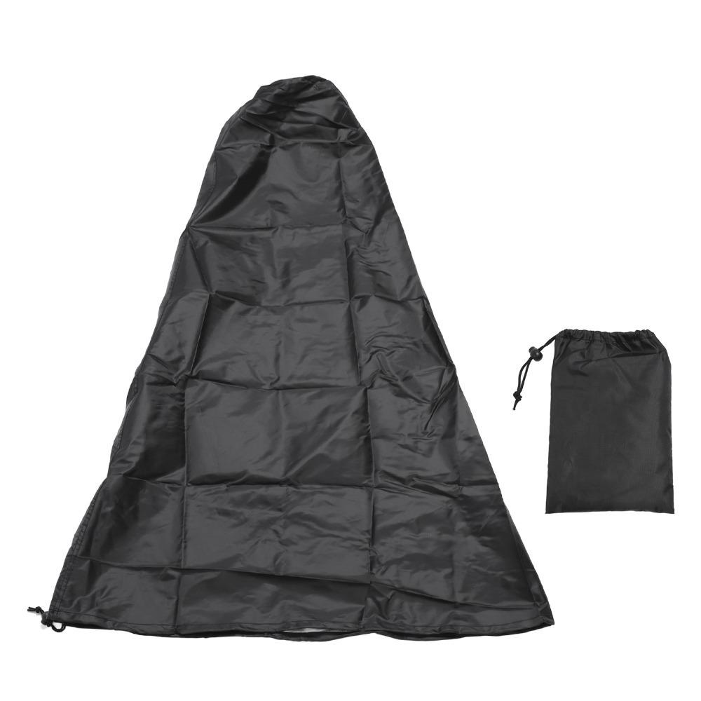 Windproof Oxford Cloth Fire Pit Cover Black Waterproof Grill Cover Grid Protective Cover Outdoor чёрный