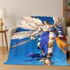 3D Digimon Adventure Angewomon Agumon Cartoon Flannel Blanket Soft Warm Blanket Throw Blanket for Bedroom Living Room Bed
