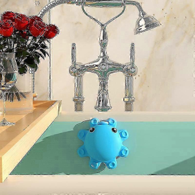 Bathtub Overflow Drain Cover Tub Soak Bath Overflow Suction Cup Seal Bathroom Spa Accessories Adds Inches of Water for Deeper Bath
