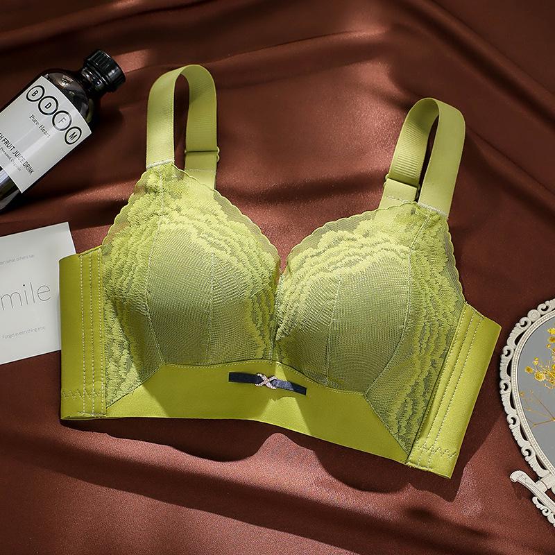 "Lace Breathable Adjustable Push-Up Bra - Anti-Sag, Wire-Free for All Bust Sizes"