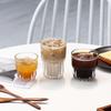 Tasse à café en verre, tasse à café glacé américain/latte, tasse transparente haut de gamme, raffinée et simple, tasse à café italien traditionnel, verre à boire