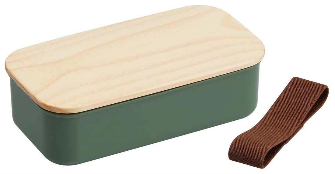 

Skater Bento Single Wooden Lunch Belt Small Dishwasher and Microwave Sage Box, 400ml, Tier, Lid, Included, Capacity, Safe, Green, PAL5FK-A зелений