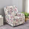 1 Seater Prints Recliner Chair Cover Spandex Stretch Floral  Armchair Cover Elastic Sofa Slipcovers for Living Room