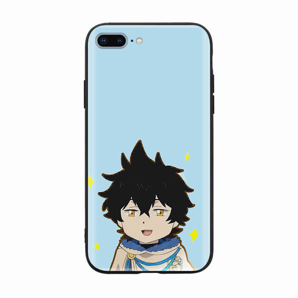 

Черный чехол для Xiaomi Redmi 13C Note 9 iPhone XR 7 8 14 15 11 12 13 X XS Pro Max Samsung A25 S23 S24 FE Ultra Plus Black Clover Samsung A12 бездна