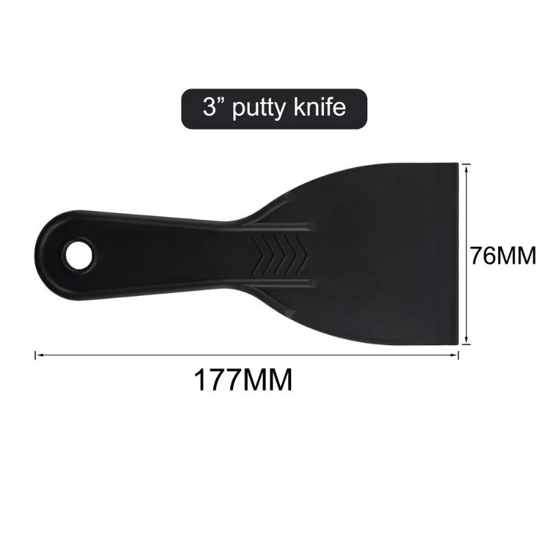 Plastic Putty Knife Set Plastic Putty Knives Flexible Paint Scrapers Tool Plastering Tool  for Patching,Spackling,Wallpaper