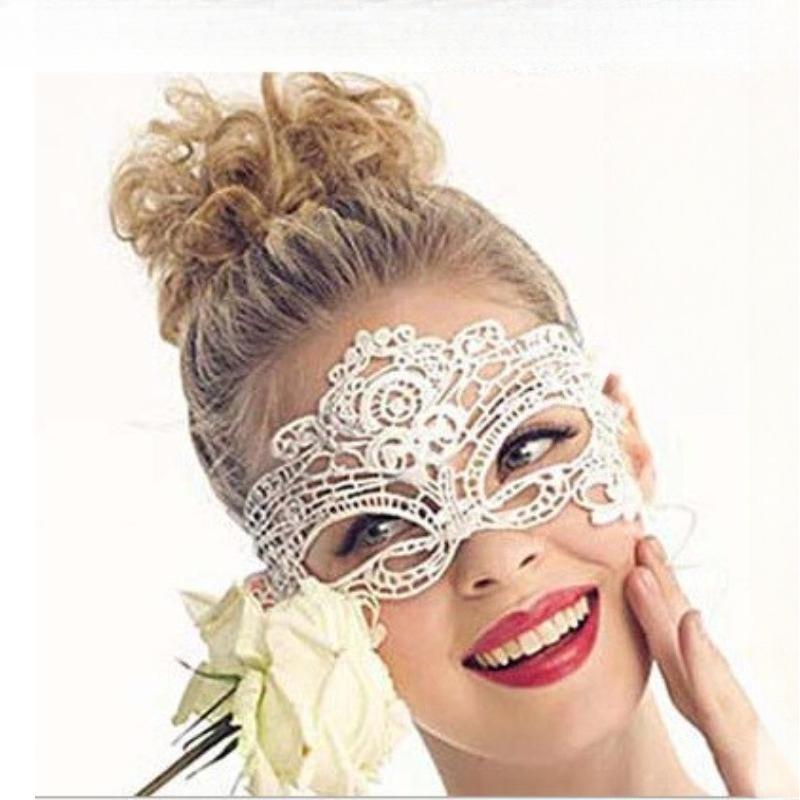 

Lace Masquerade Mask Sexy Blindfold Black Eye Mask Hollow Flower Lace Eyemask for Costume Parties Valentine
