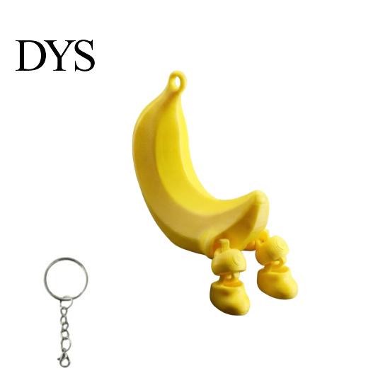 Short Leg Fruit Design 3D Printed Figure Collectible Figurine Cute Banana Orange Blueberry Cherry For Adults Shelf Ornament with Dangling Legs