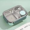 Stainless Steel Lunch Box Compartment Insulated Sealed Portable Microwae Heating Food Container Bento for Office Worker Students