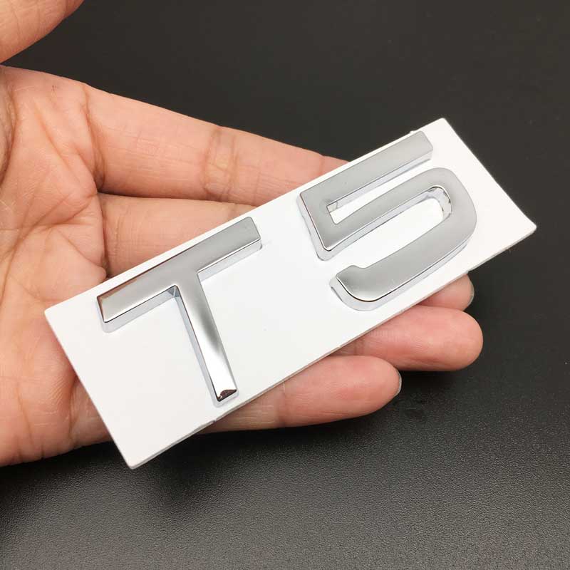 3D Car Styling Metal Sticker T5 T6 AWD Tail Emblem Badge Rear Decal Logo for Volvo XC60 XC90 S60 S80 S60L V40 V60 Accessories