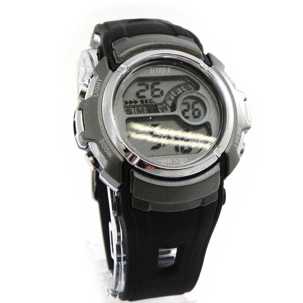 Les Trésors De Lily [I1057] - Montre Sport 'Busy' gris noir