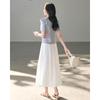TERRE BLEUE Women's 2026 Summer Breathable T-shirt & A-line Skirt Set
