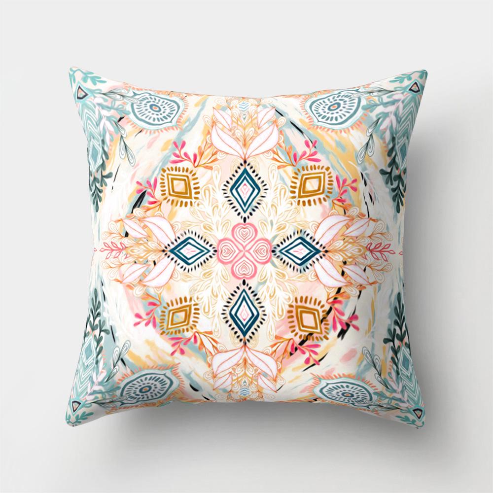 Creative Home Office Pillowcase Geometric Pattern Polyester Pillowcase