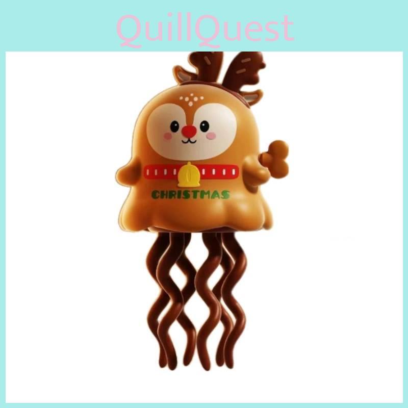 Dancing Octopus Wind Up Toy With Santa Claus And Elk Design For Holiday Gift Giving
