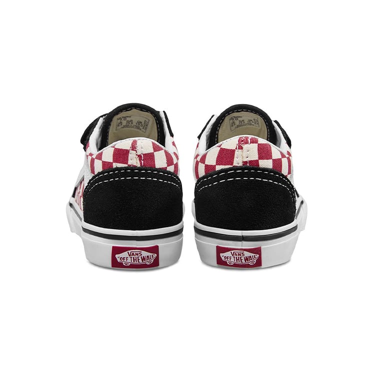Vans Old Skool V Canvas Low Top Skateboard Shoes Black Infant And Toddler VN0A344K35U