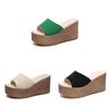 Sandali con plateau estivi da donna in ecopelle per comfort casual