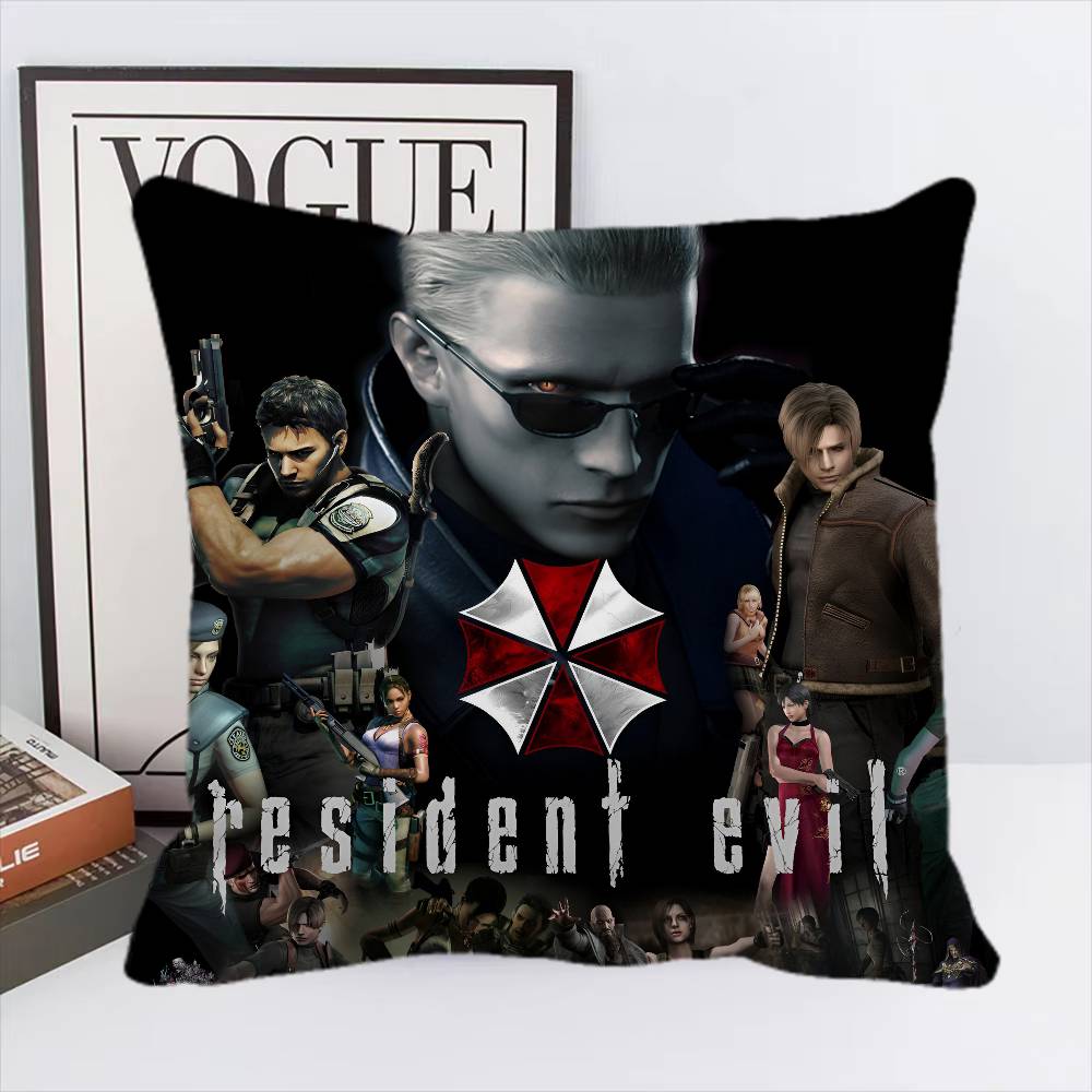 GAME E-Evils Cool R-Resident Pillow Case Square Pillow Bedroom Sofa Leisure Comfort Cushion Home Decoration