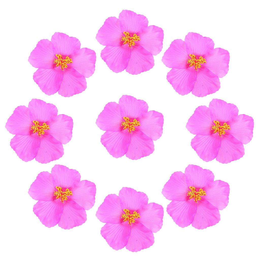 12pcs Tropical Faux Flowers For Hawaiian Party Decorations Diy Artificial Summer Flower Arrangements Beach Wedding Birthday
