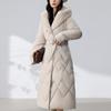 Sleeves Detachable Fashion Woman Parkas Winter Long Coats With Belt Hooded Thick Female Jackets